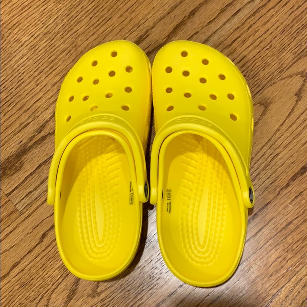 Yellow crocs